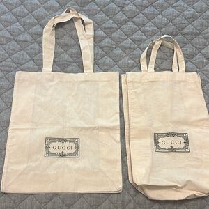 Bundle- Set of 2 Gucci reusable tote bags